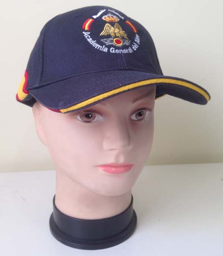 Gorra Academia General del Aire azul marino con bandera Nacional